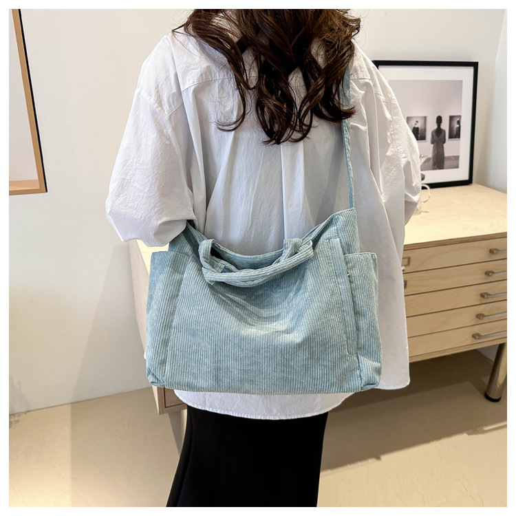 1083g Weight Synthetic Leather Lining Material Zipper Closure Type Single Shoulder Strap, Top Handle Strap Type Shoulder Bag, Handbag, Crossbody Bag Bags Type Daily Occasion corduroy Material Solid Color Pattern All Seasons Season Women's Gender Basic Style Square Shape Medium Size Women's Medium Corduroy Solid Color Basic Square Zipper Shoulder Bag Handbag Crossbody Bag 13