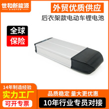 电动车后衣架外壳款海豚锂电池 36V48v10ah12ah新能源锂电池
