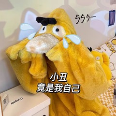 特価!! 可達鴨の冬のパジャマの連体は寝袋のかわいいサンゴの綿毛のカップルの寝衣の男女の同金を責めます。