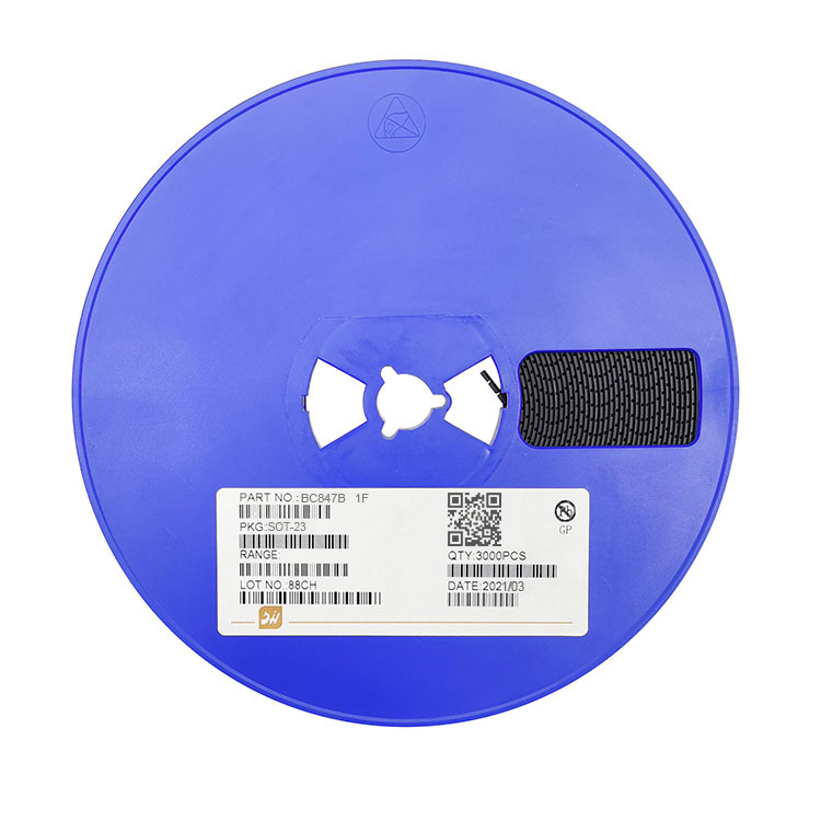 厂家直供 贴片三极管BC847B 丝印1F SOT-23 晶体三极管 质量稳定