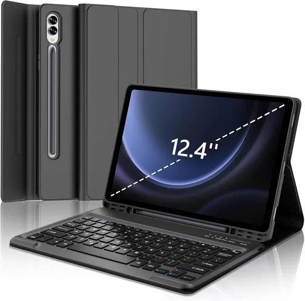Black keyboard, bluetooth