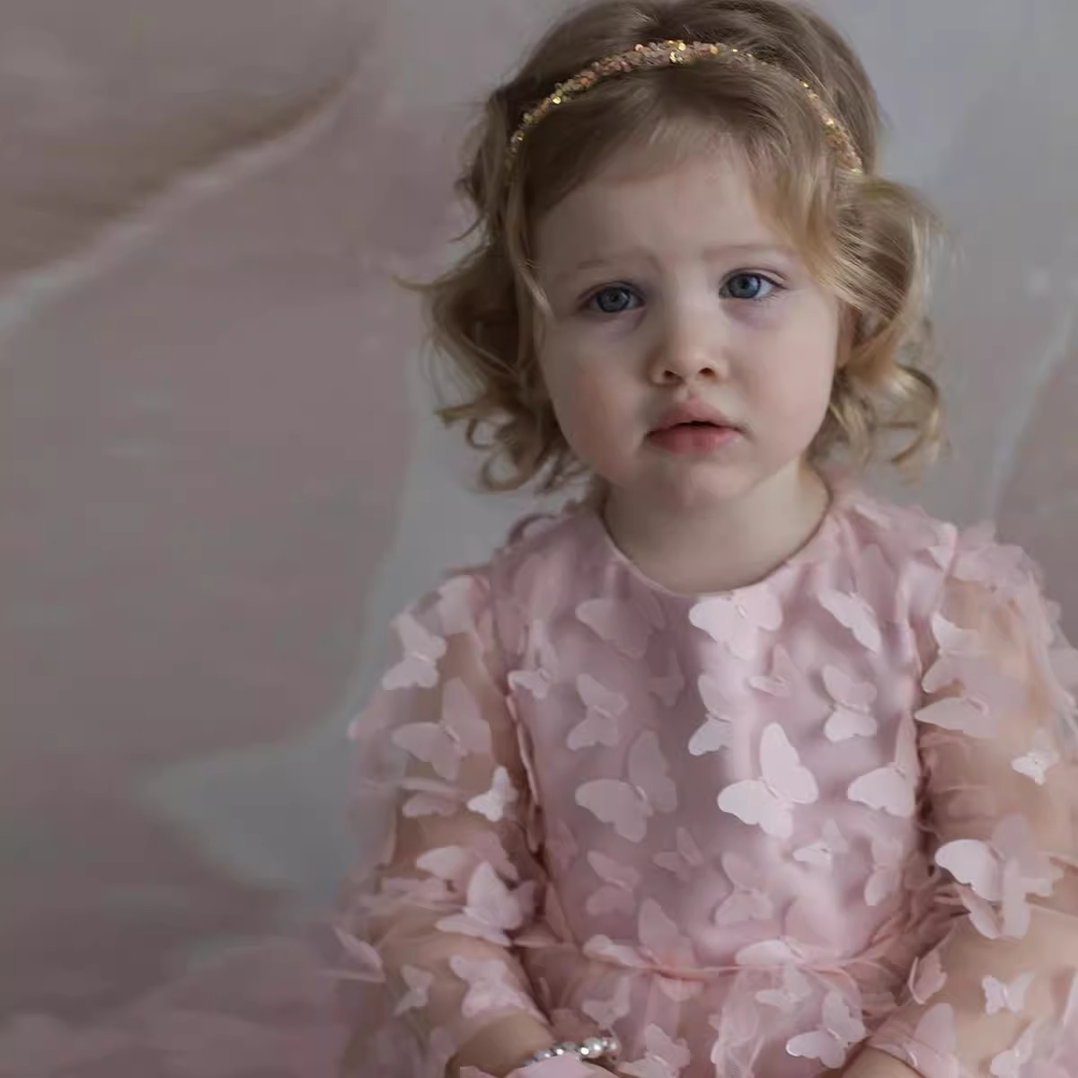 Robe de princesse printanière pour bébés filles (0-3 ans) - Style moderne - Fibre de polyester performante_voghion.com