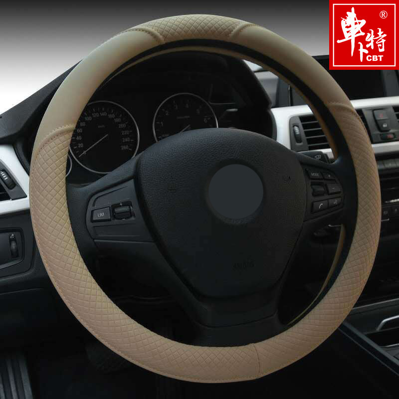 Factory Direct Wholesale Car Steering Wheel Cover Cross-border E-commerce Four Seasons Universal Car Model Steering Wheel Cover Sandblasted Artificial Leather Steering Wheel Cover 