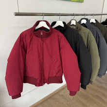 2024冬装新款男士休闲棉服潮牌时尚个性帅气立领加厚棉衣外套