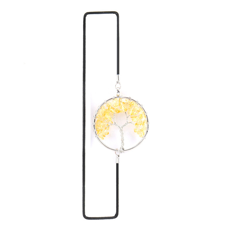 20g Weight Bookmark Stationery Type 1 Piece Quantity Learning, School Occasion Filament, gravel, Copper Wire Material Life Tree Pattern Retro style 1 Piece Life Tree Learning School Filament Gravel Copper Wire Retro Bookmark 7