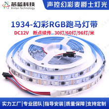 TM1934酒吧灯带12v5050贴片KTV可编程炫彩氛围软灯条智能遥控幻彩