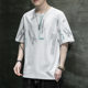 Men's Short-sleeved T-shirt 2023 Summer New Arrival Korean Style Trendy Brand ins Casual Base Shirt Pure Cotton Half-sleeved T-shirt Top