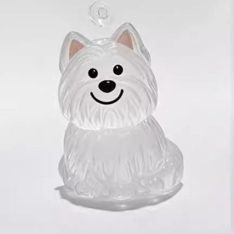 かわいい子犬透明毛収納ボックス動物毛玉カプセルペンダント装飾記念ダストボックス収集おもちゃ|undefined