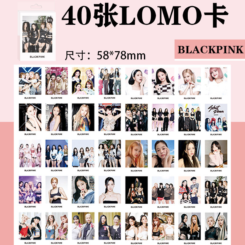 Blackpink high-definition small card Lisa Jin Jisoo Park Chae Young Jin Ji Ni photography accessories 3-inch self-printed Lomo card