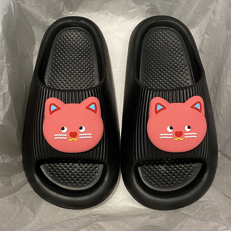 少女心软萌小胖猫学生宿舍拖鞋女生夏季外穿百搭EVA防滑一字拖鞋|undefined