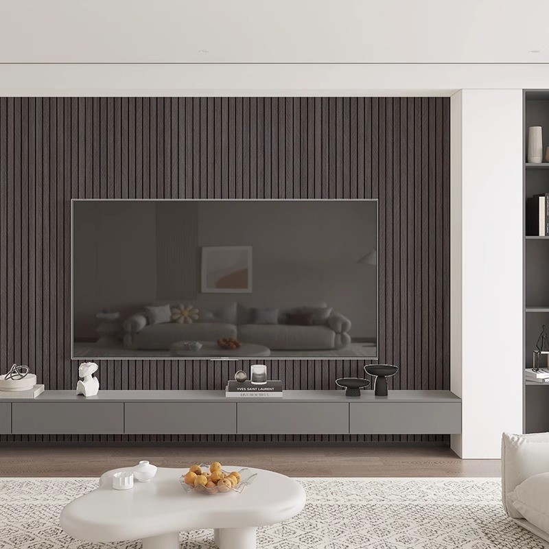 Grille gruesa pegatina de pared autoadhesiva a prueba de agua a prueba de humedad madera papel pintado sala de estar TV fondo decoración de pared renovada pegatina