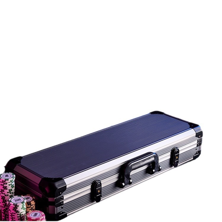 Texas Hold'em Poker Chip Set With Aluminum Box Case Clay Poker Chips Mahjong Tokens For Card Room Betting Points_voghion.com