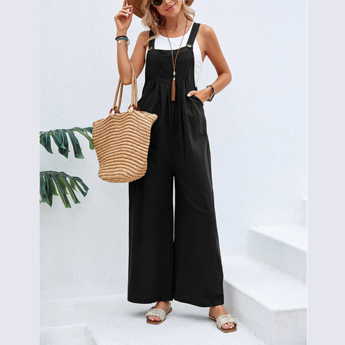 2025 Best Selling eBay Independent Store Wish Women's Fashion Solid Color Casual Belted Pants for European and American Women