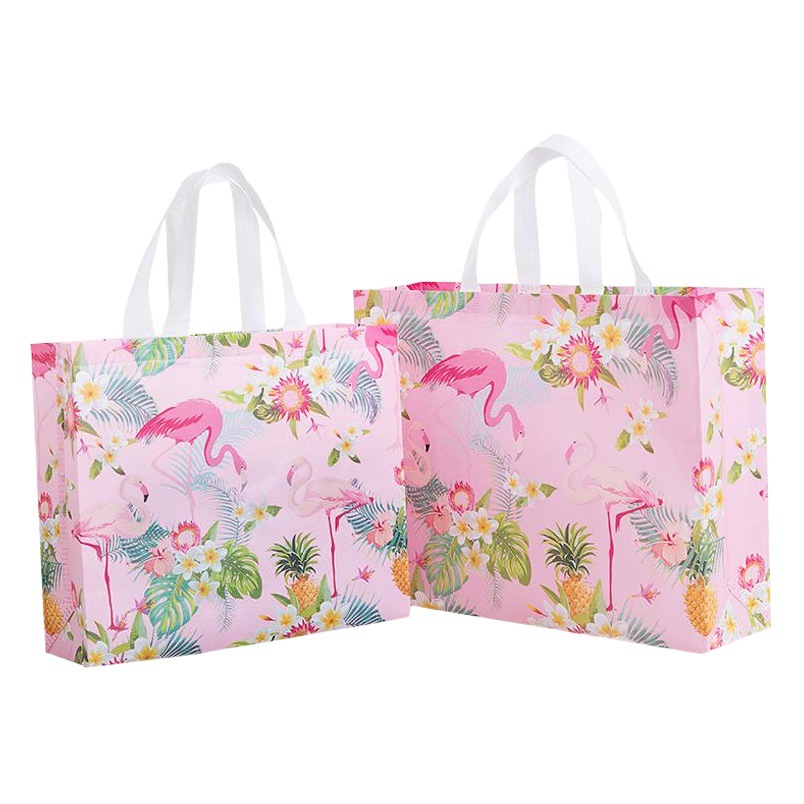 Bolsa no tejida recubierta de fábrica en stock bolsa de compras de ropa de publicidad bolsa no tejida logotipo imprimible