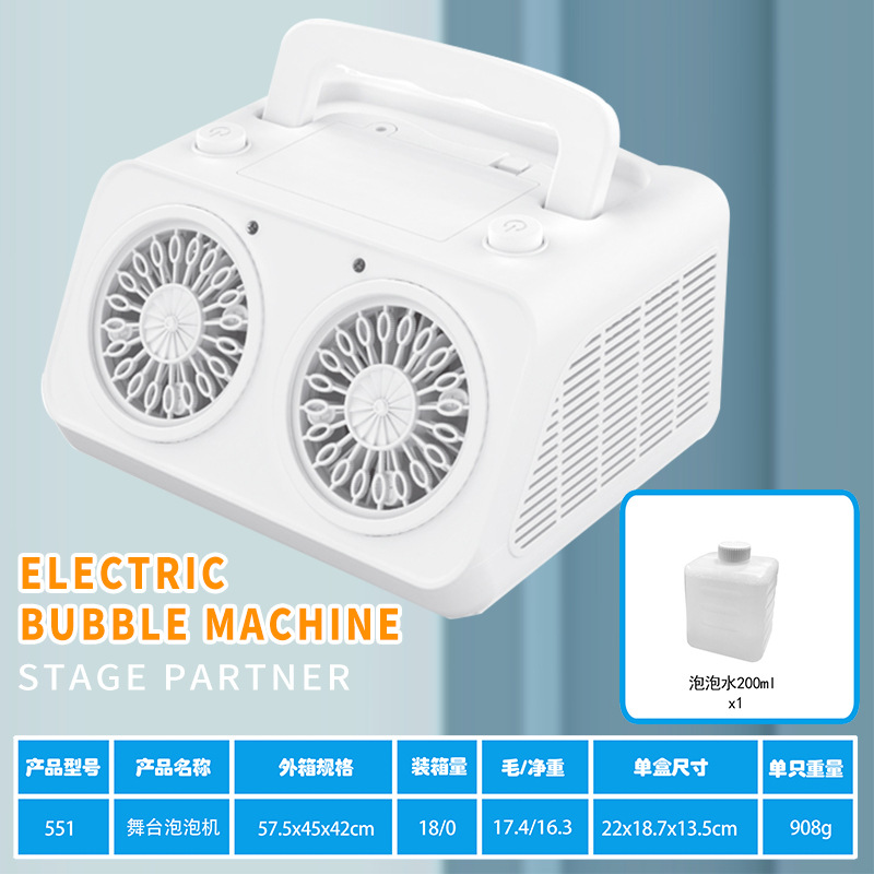 Máquina de Burbujas Automática de Mano con Luces de Plástico para Fiestas al Aire Libre image 14