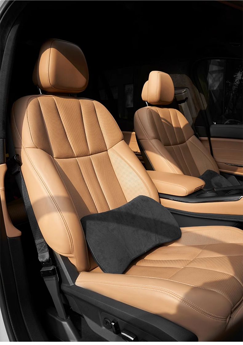 Car Lumbar Cushion Car Cushion Memory Foam Small Lumbar Cushion Car Backrest Waist Protection Seat Support Headrest Neck Protection
