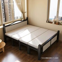 折叠床单人家用简易硬板床加长款双人出租房午休午睡成人铁床