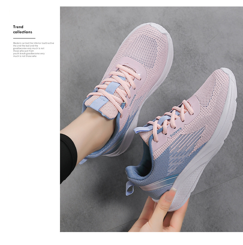 Women's Breathable Mesh Running Shoes Lightweight Shock Absorbing_voghion.com