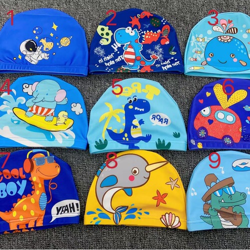 Children's Cartoon Swimming Cap Multicolor Cartoon Children's Swimming Cap Wholesale