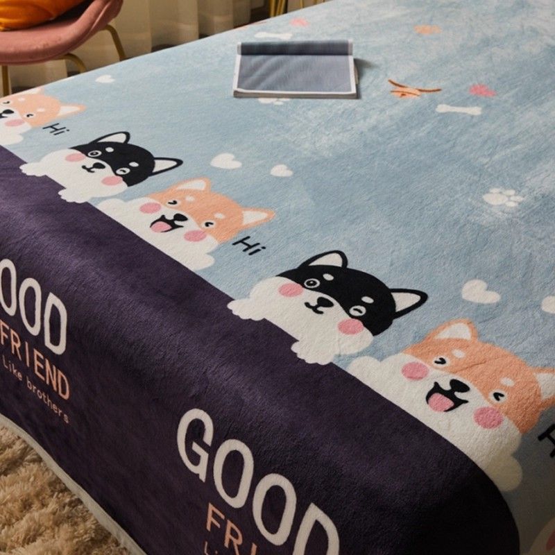 Leche mantas de lana de coral frida gruesa mantas de lana de coral mantas de cubierta de rascher dormitorio de estudiantes mantas de cama invierno