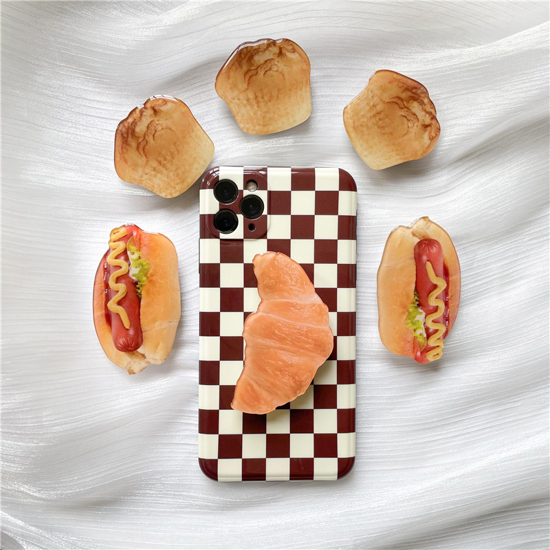 17g Weight Airbag Bracket Classification Acrylic Material Ice Cream, Waffle, Croissant, Cake Pattern Cute Style Ice Cream Waffle Croissant Acrylic Cute Airbag Bracket 1