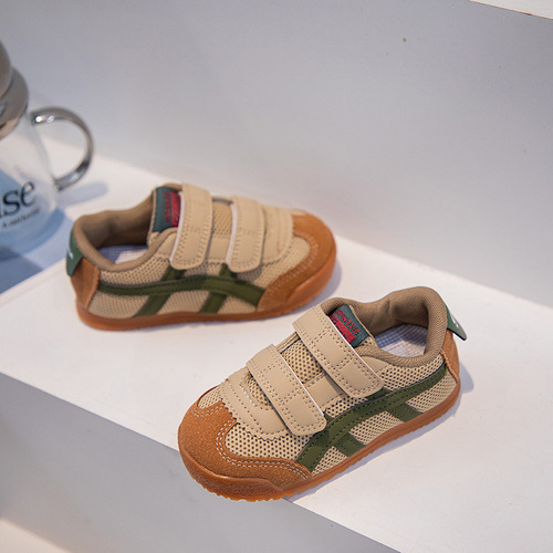 Children's running shoes 2024 spring and autumn new Korean style children's single shoes casual running shoes baby learning to walk shoes trendy wholesale