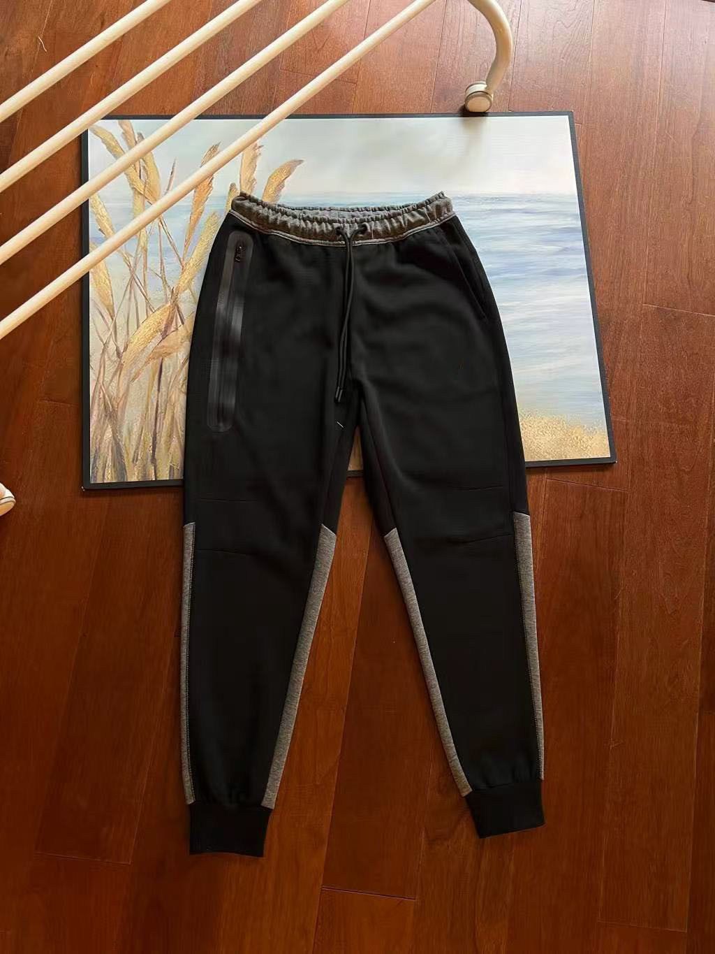 Chaqueta deportiva casual de algodón de capa de aire para hombre transfronterizo, traje de pantalones casuales 922-002 cardigan con capucha