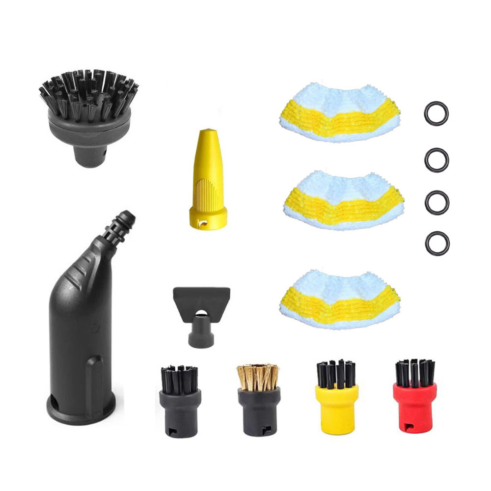 Adecuado para accesorios de vapor Karcher Kach, trapo, trapo, accesorios de vapor Karcher, cepillo redondo pequeño, cepillo de cobre