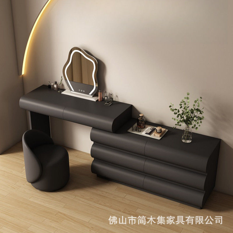 블랙스완 110 6단 서랍장 + 110 테이블 + 거울 + 스툴