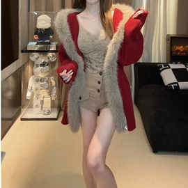 女式针织衫;毛衣;时尚休闲套装