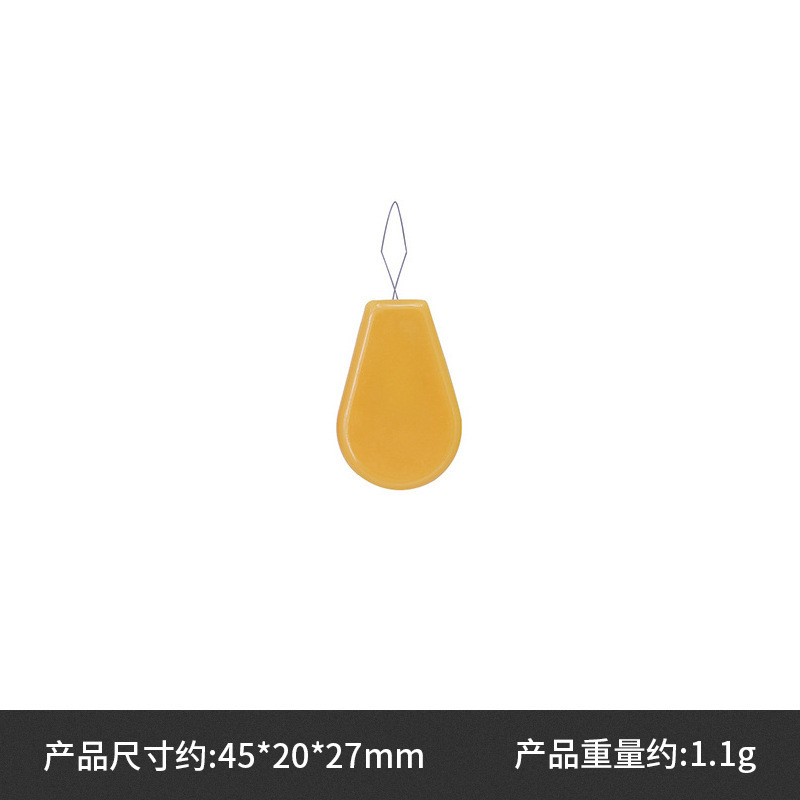 Herramienta de punto de cruz Dispositivo de enhebrado simple Dispositivo de plomo Precio único 50 piezas 1 corbata (desgaste de cuero de aluminio)