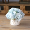 Blue spring hydrangea butterfly ceramics