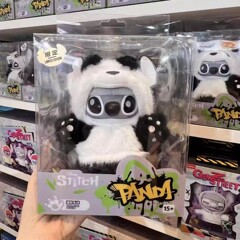 熊猫史迪奇GenZ街头系列搪胶毛绒玩偶包包挂件史迪仔盲盒盲盒卡通