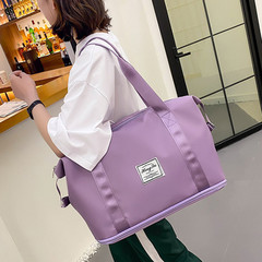 Large Capacity Short Trip Bag Women's Single Shoulder Expandable Dry and Wet Separation Yoga Sports Fitness Bag Maternity Luggage 