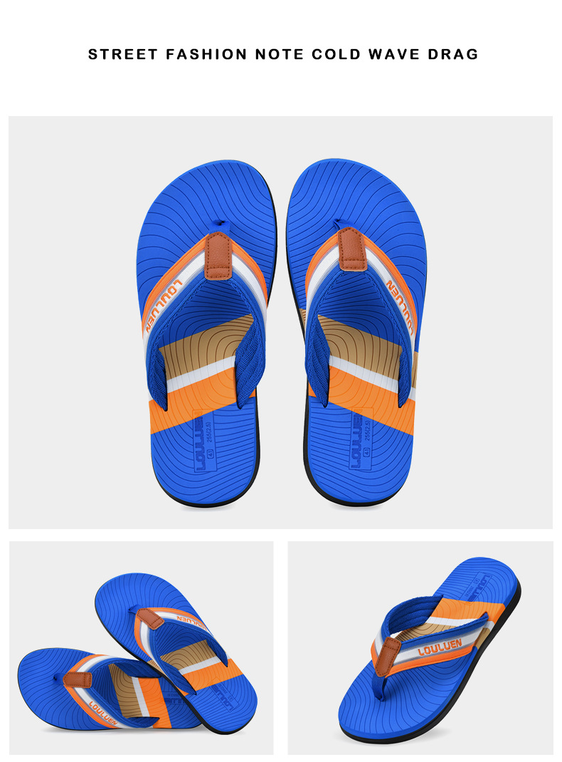 Nouveau type de tongs antidérapantes pour la plage, sandales d'extérieur à clipser pour hommes, pantoufles d'été à la mode_voghion.com