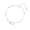 Bracelet, summer brand jewelry, accessory, silver 999 sample, 2022, light luxury style