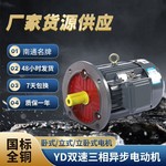 厂家直Y2系列双速电动机三相异步电动机变速电动机380V国标全铜