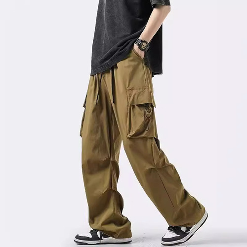 Stylish American Functional Paratrooper Work Trousers for Men - Autumn/Winter New Arrival Outdoor Sports Climbing Down Jacket Trousers Casual Long Pants