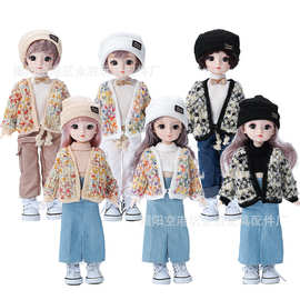 6分BJD30厘米整套娃娃胖子身12寸可爱少女爆米花外套系列跨境外贸