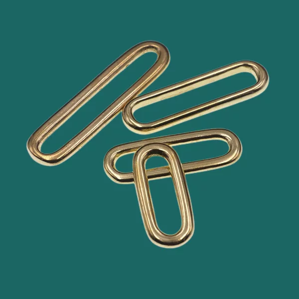 Brass seamless oval ring pure copper shoulder strap adjustable buckle bag with adjustable semicircle buckle handmade leather hardware accessories