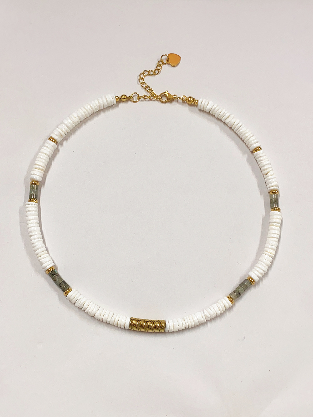 100g Weight Necklace Classification Titanium Steel Chain Material 20 PCS/Package Quantity Holiday, Travel, Daily Occasion Beaded, natural stone, Titanium Steel Material Geometric Pattern Women's Gender Beaded Design Casual, Marine Style Style Casual Marine Style Geometric Beaded Natural Stone Titanium Steel Necklace In Bulk 5