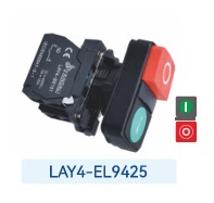 LAY4 series XB4 double button with light button switch 22mm red and green waterproof double button start and stop button
