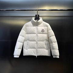 2025新款蒙家同款大标LOGO徽章连帽羽绒服情侣款百搭日常宽松INS
