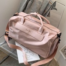 跨境运动瑜伽健身包女干湿分离游泳包大容量休闲短途旅行包行李包