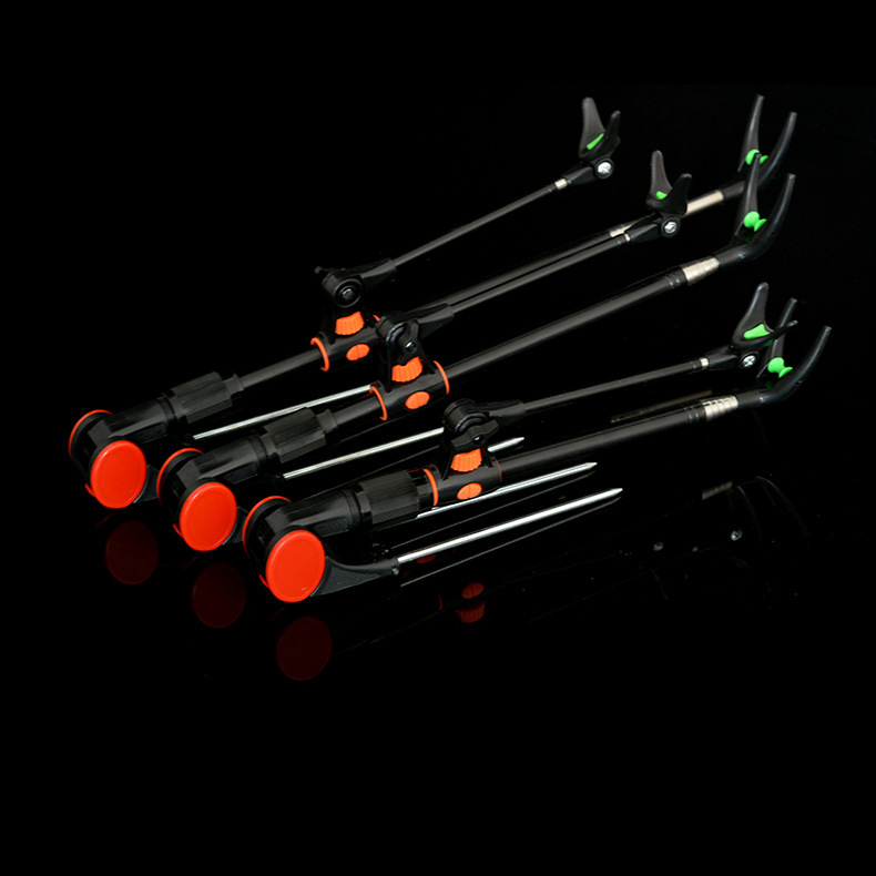 Black Stainless Steel Bracket 1.7m 2.1 m 2.4 m Dual-purpose Battery Black King Kong Fishing Bracket Rod Battery