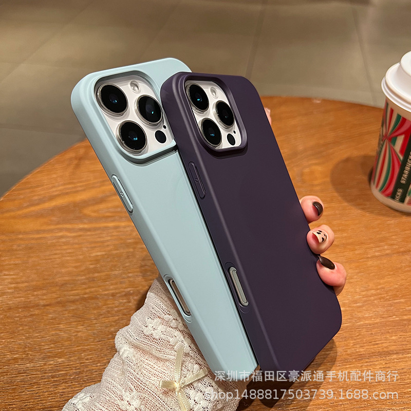 For Apple 16 liquid silicone mobile phone case iPhone15 protective case 13 new magnetic 14 anti-drop 12 shell