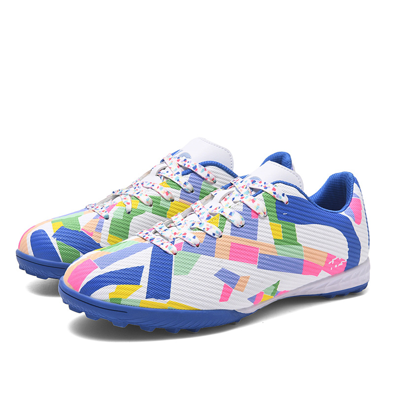 Scarpe da calcio basse transfrontaliere in erba sintetica TF, AG, in pelle, per uomo, donna, bambino, adolescente._voghion.com