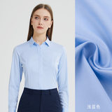 Tay áo dài màu xanh nhạt - kiểu dáng nữ - túi ẩn