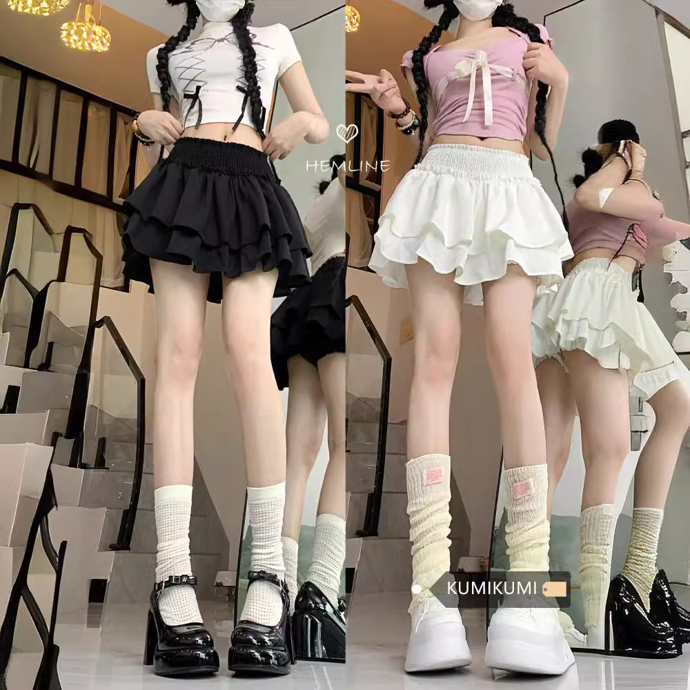 Design solid color summer fashionable elegant skirt