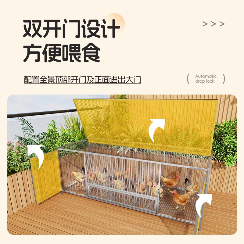 屋外鶏とアヒルのケージ、ペットの鳩飼育専用ケージ、犬ケージ、特大家庭用アヒルとガチョウの金網、ウサギケージ、新型|undefined